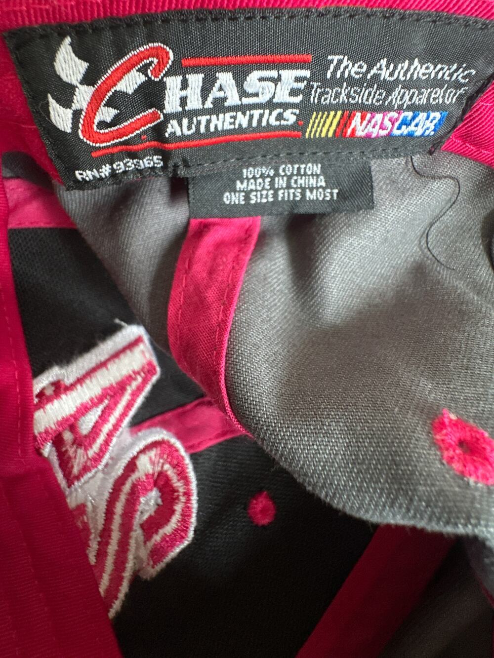 Jeff Gordon 24 Hat Women OS Gray Pink Rhinestone NASCAR Y2K Cap